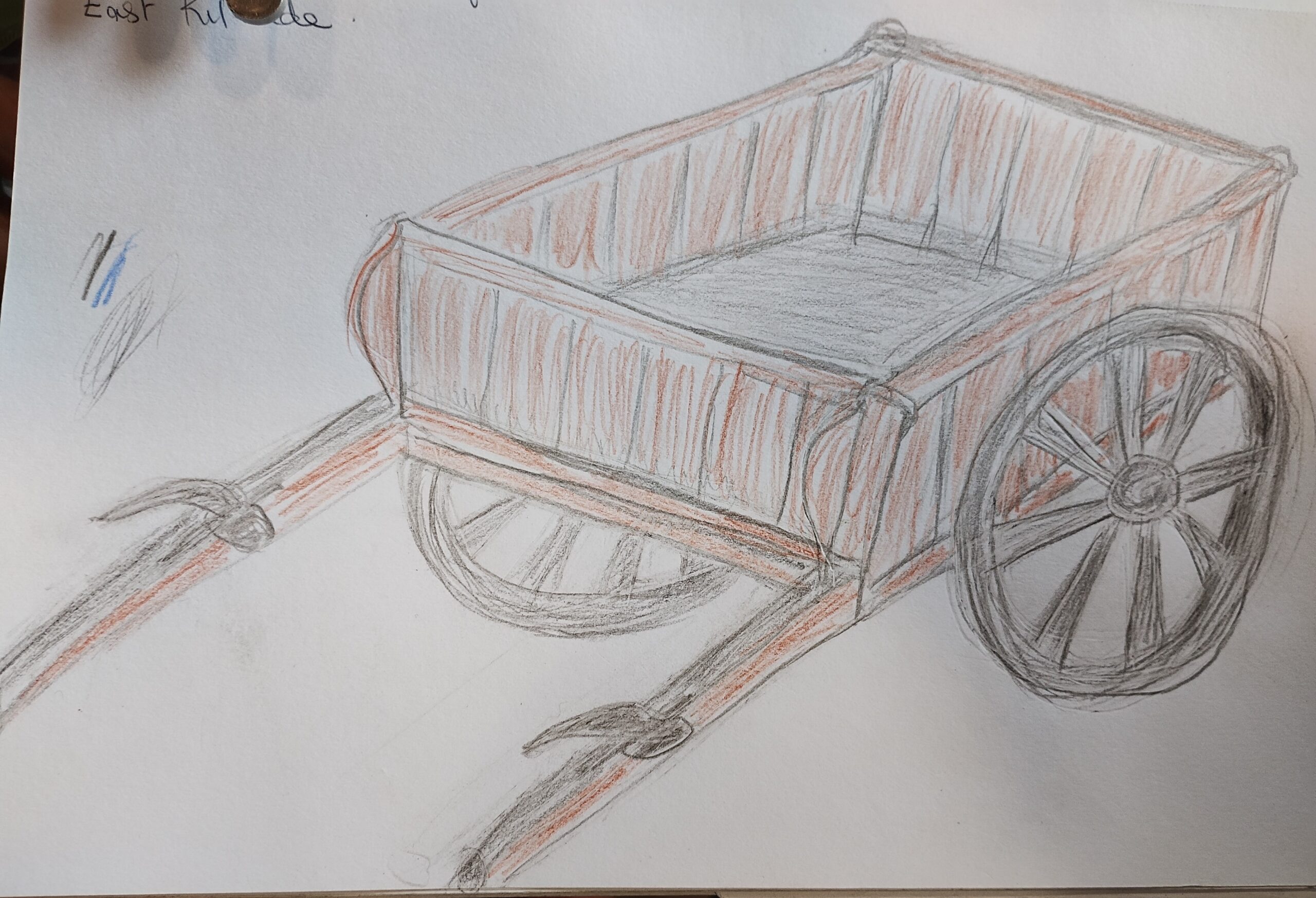 Hay wagon sketch