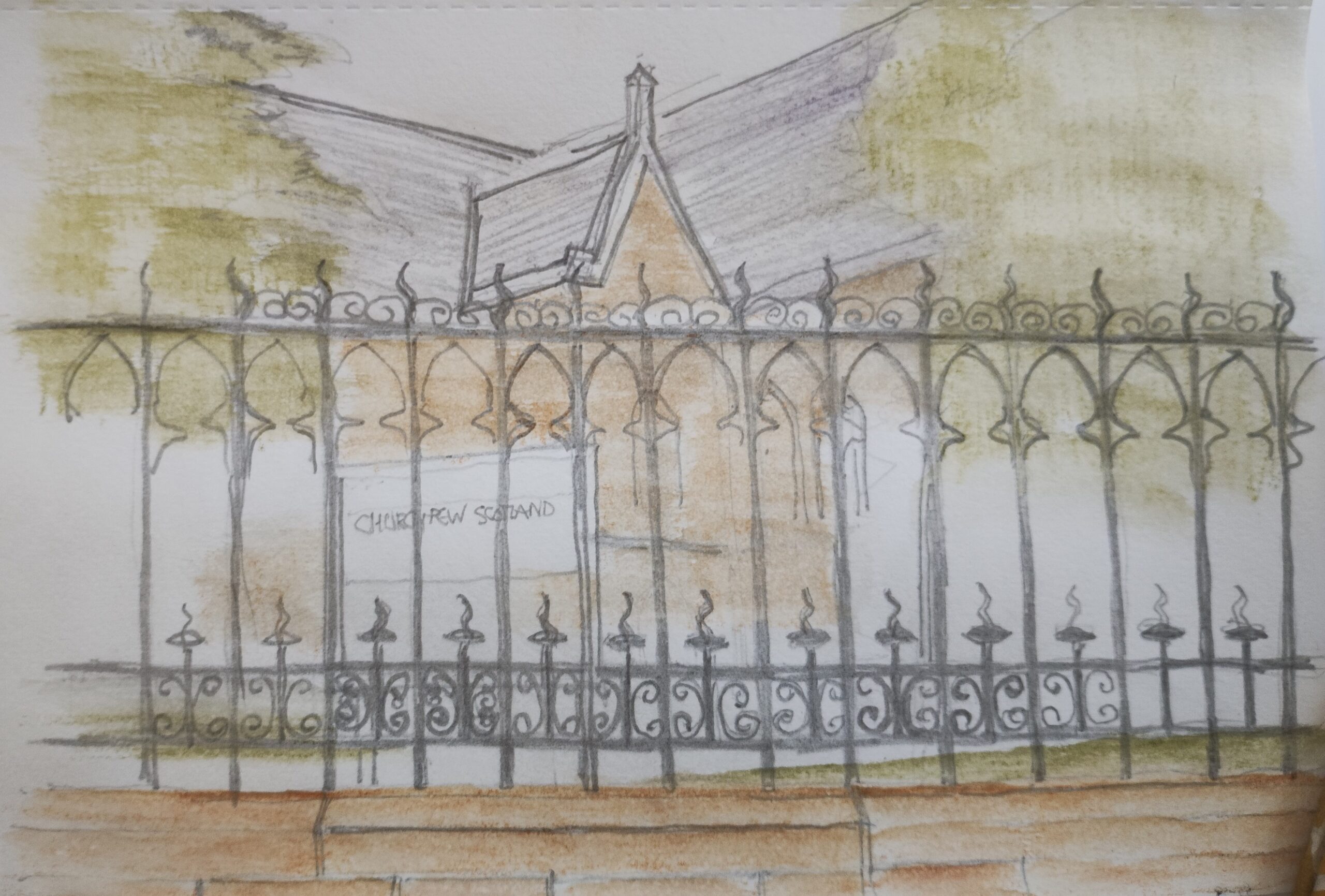 Paisley Church sketch
